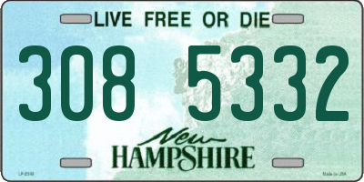 NH license plate 3085332