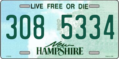NH license plate 3085334