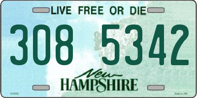 NH license plate 3085342
