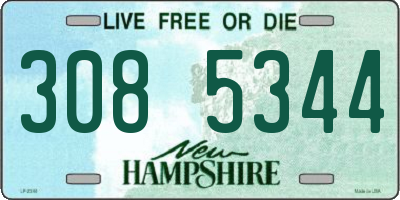 NH license plate 3085344