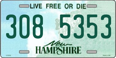 NH license plate 3085353