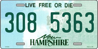 NH license plate 3085363