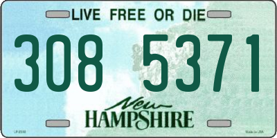 NH license plate 3085371