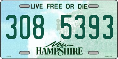 NH license plate 3085393