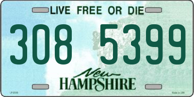 NH license plate 3085399