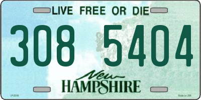 NH license plate 3085404