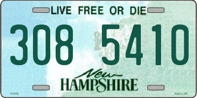 NH license plate 3085410