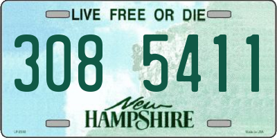 NH license plate 3085411