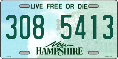 NH license plate 3085413