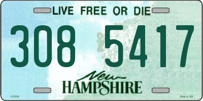 NH license plate 3085417