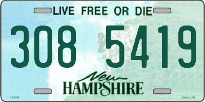 NH license plate 3085419