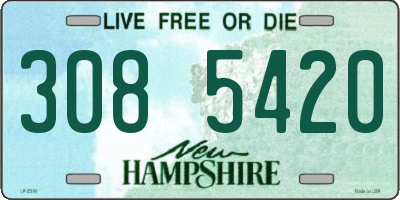 NH license plate 3085420