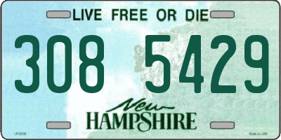 NH license plate 3085429