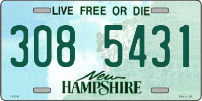 NH license plate 3085431
