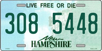 NH license plate 3085448