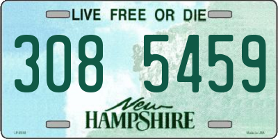 NH license plate 3085459