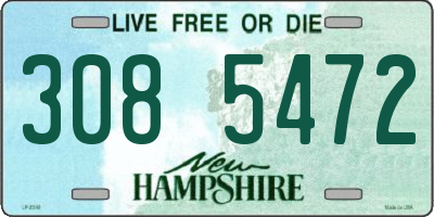 NH license plate 3085472