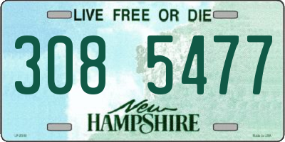 NH license plate 3085477