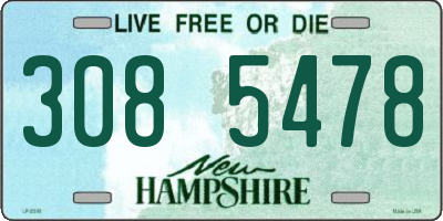 NH license plate 3085478