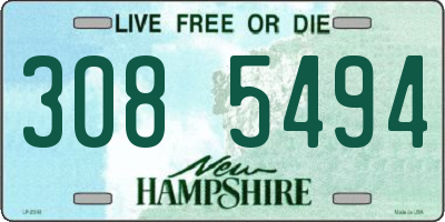 NH license plate 3085494