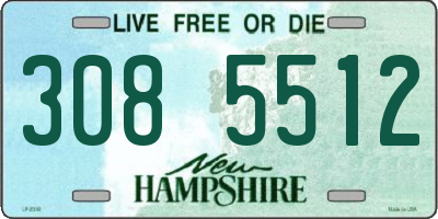 NH license plate 3085512