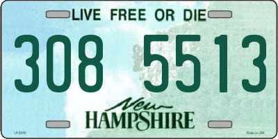 NH license plate 3085513