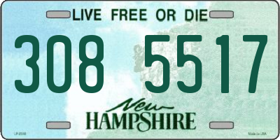 NH license plate 3085517