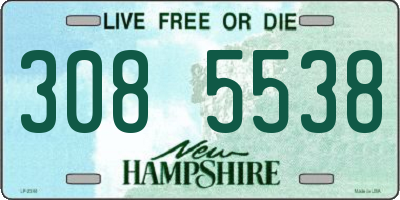 NH license plate 3085538