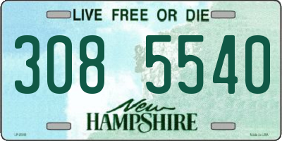 NH license plate 3085540