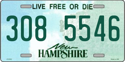 NH license plate 3085546