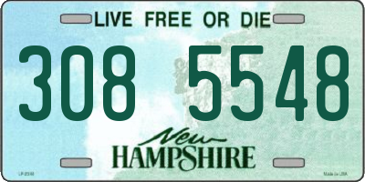 NH license plate 3085548