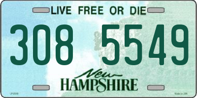 NH license plate 3085549