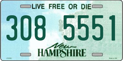 NH license plate 3085551