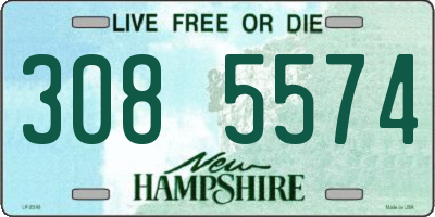 NH license plate 3085574