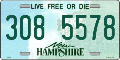 NH license plate 3085578