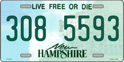 NH license plate 3085593