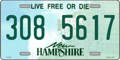 NH license plate 3085617
