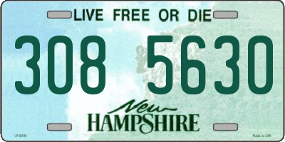 NH license plate 3085630