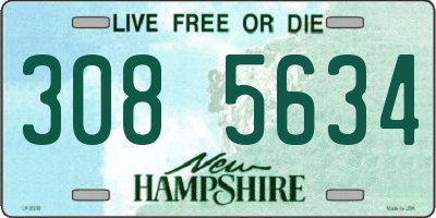 NH license plate 3085634