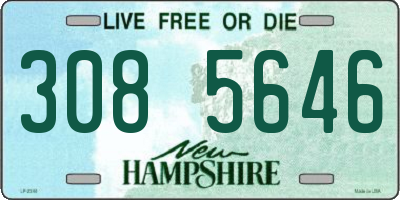 NH license plate 3085646