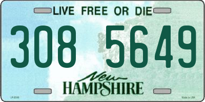 NH license plate 3085649