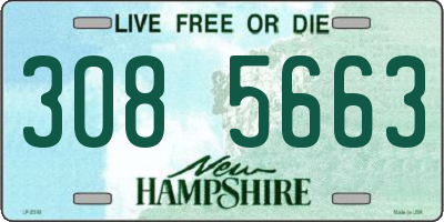 NH license plate 3085663