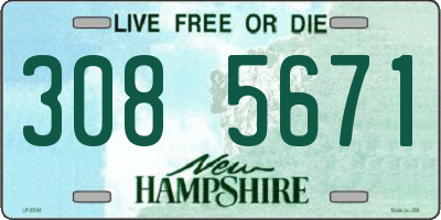 NH license plate 3085671