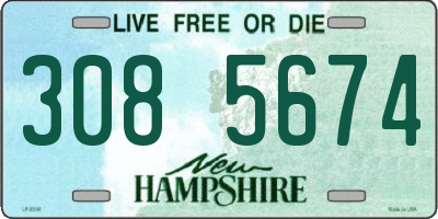 NH license plate 3085674