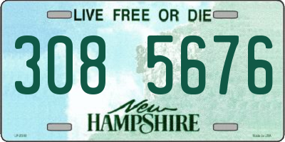 NH license plate 3085676