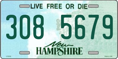 NH license plate 3085679