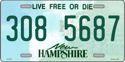 NH license plate 3085687