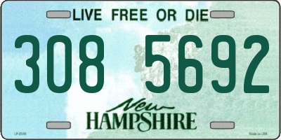 NH license plate 3085692