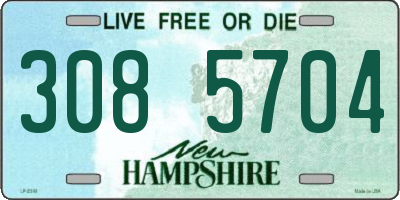 NH license plate 3085704