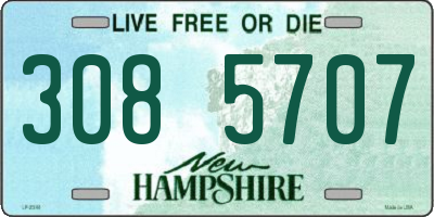 NH license plate 3085707